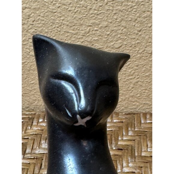 Vintage Art Nouveau Siamese Cat Statue Figurine 11.5" Tall - Picture 5 of 7